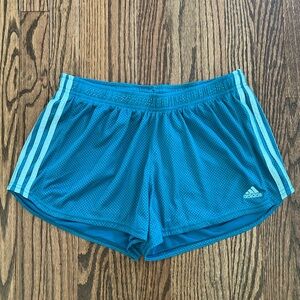 EUC adidas Mesh Athletic Shorts - Teal/Aqua - Size M